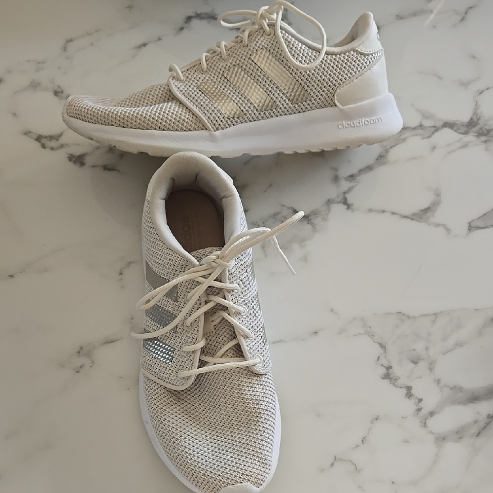 adidas Cream and White Women's Sneakers